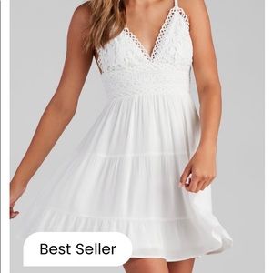 White Flowy Dress